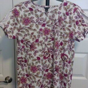 Ann Taylor Floral Top New With Tags